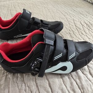 Peloton Black and Red Men's Cycling Shoes